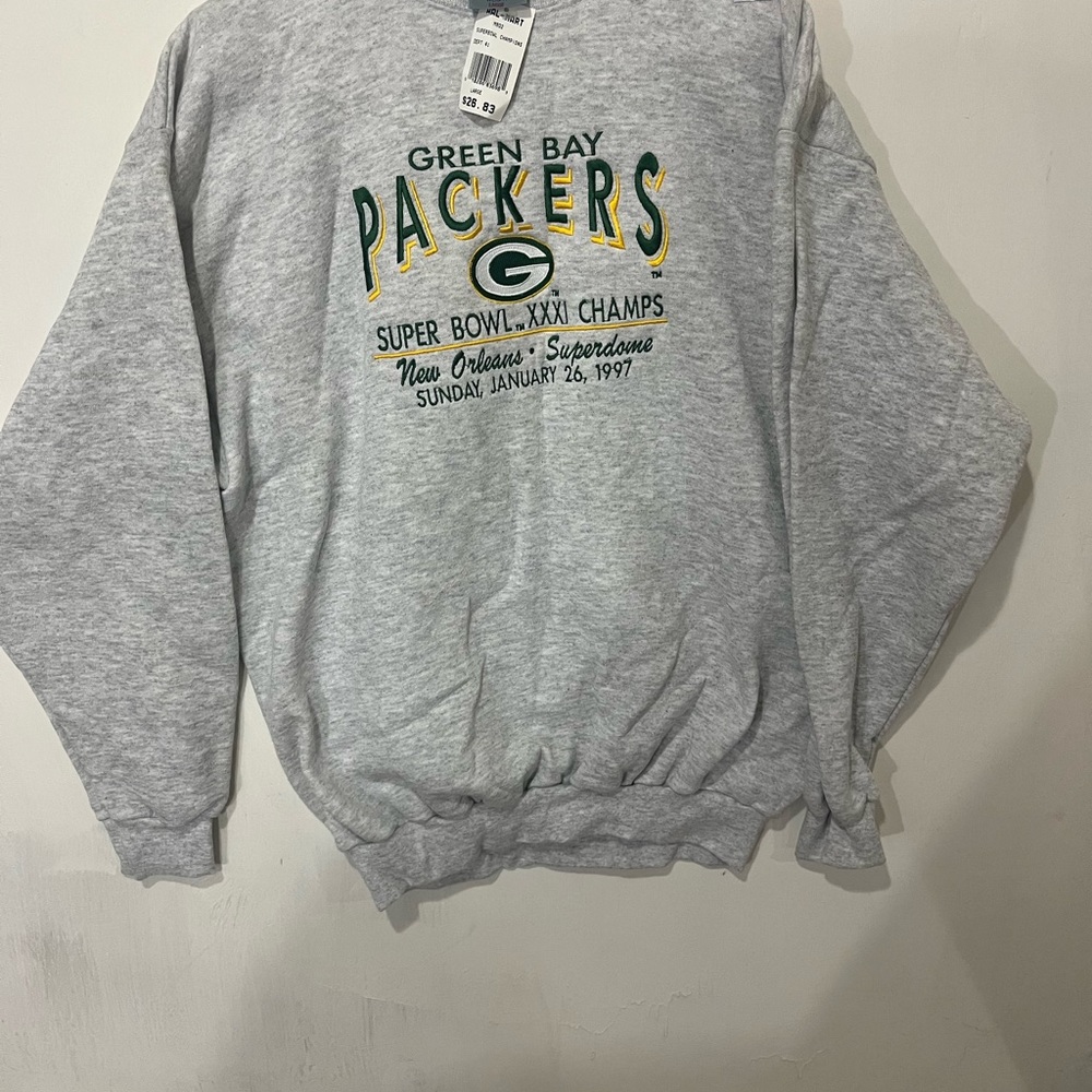Mens Vintage 1996 Green Bay Packers Sweatshirt NWT large